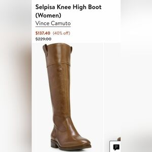 Vince Camuto Selpisa Extra Wide-Calf Boot Size 11